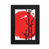 Црвена Црна Јапонија Четка Десктоп Фото Рамка Слика Дисплеј Уметност Сликарство Изложба