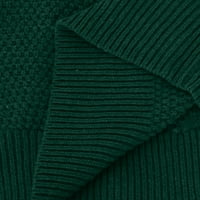Денот на вљубените Се Занимава Women И Зима Жените Казаул Солидна Долги Ракави Плетење Круг Вратот Пуловер Џемпер Фустани, Армијата