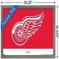 Детроит Црвени Крилја-Логото Ѕид Постер, 14.725 22.375