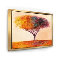 Импресионистички пејзаж Шарено апстрактно дрво Рамка за сликање платно уметничко печатење