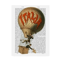 Трговска марка ликовна уметност „Италија балон со топол воздух“ платно уметност од фан фанки