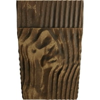 Ekena Millwork 4 H 8 D 60 W Sandblasted Fau Wood Camnplace Mantel комплет со Ashford Corbels, природен златен даб