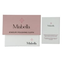 Miabella Women's'sims 1- Carat T.G.W. Овално скратено морнитско тркалезно бело сафир и карат Т.В. Тркалезен дијамант 10kt розово
