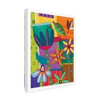Трговска марка ликовна уметност „Флорална Mi 1“ платно уметност од Холи Конгер
