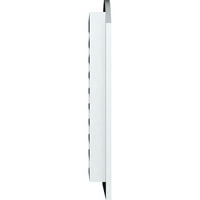 Ekena Millwork 14 W 22 H Arch Top Gable Vent Funtional, PVC Gable отвор со 1 4 рамка за рамна трим