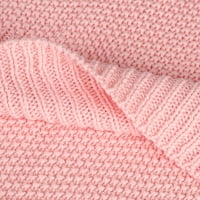 Единствени поволни цени чист памучен мек кабел плетено фрлање розово розово 70 78