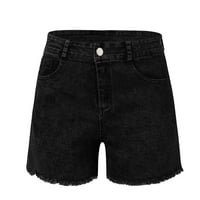 хаксмноу нови жени летни кратки фармерки тексас женски џебови перење тексас шорцеви црн ххл