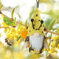 Пчелен Фестивал Со Пчелни Украси Што Емитуваат Светлина Симпатична Крилеста И Кукла Приврзок Украс Шема Раце Скулптура
