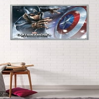 Марвел-Капетан Америка - Зимски Војник-Штит Ѕид Постер, 22.375 34